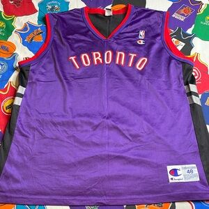 Vintage Champion NBA Toronto Raptors Blank Jersey